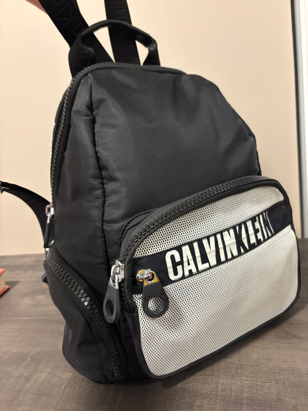 Calvin Klein Black & White Women Mini Backpack